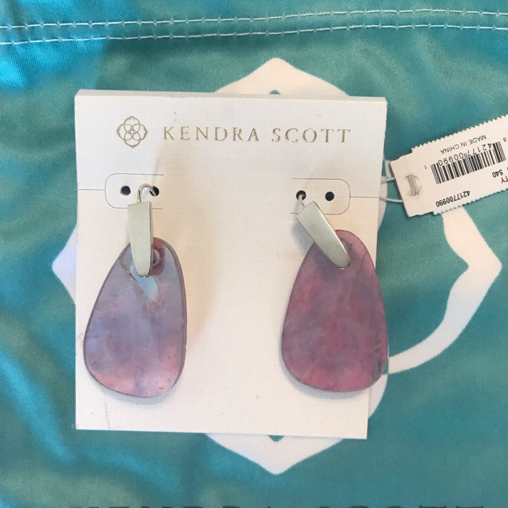 Kendra Scott Marty Earrings in amethyst dichroic
